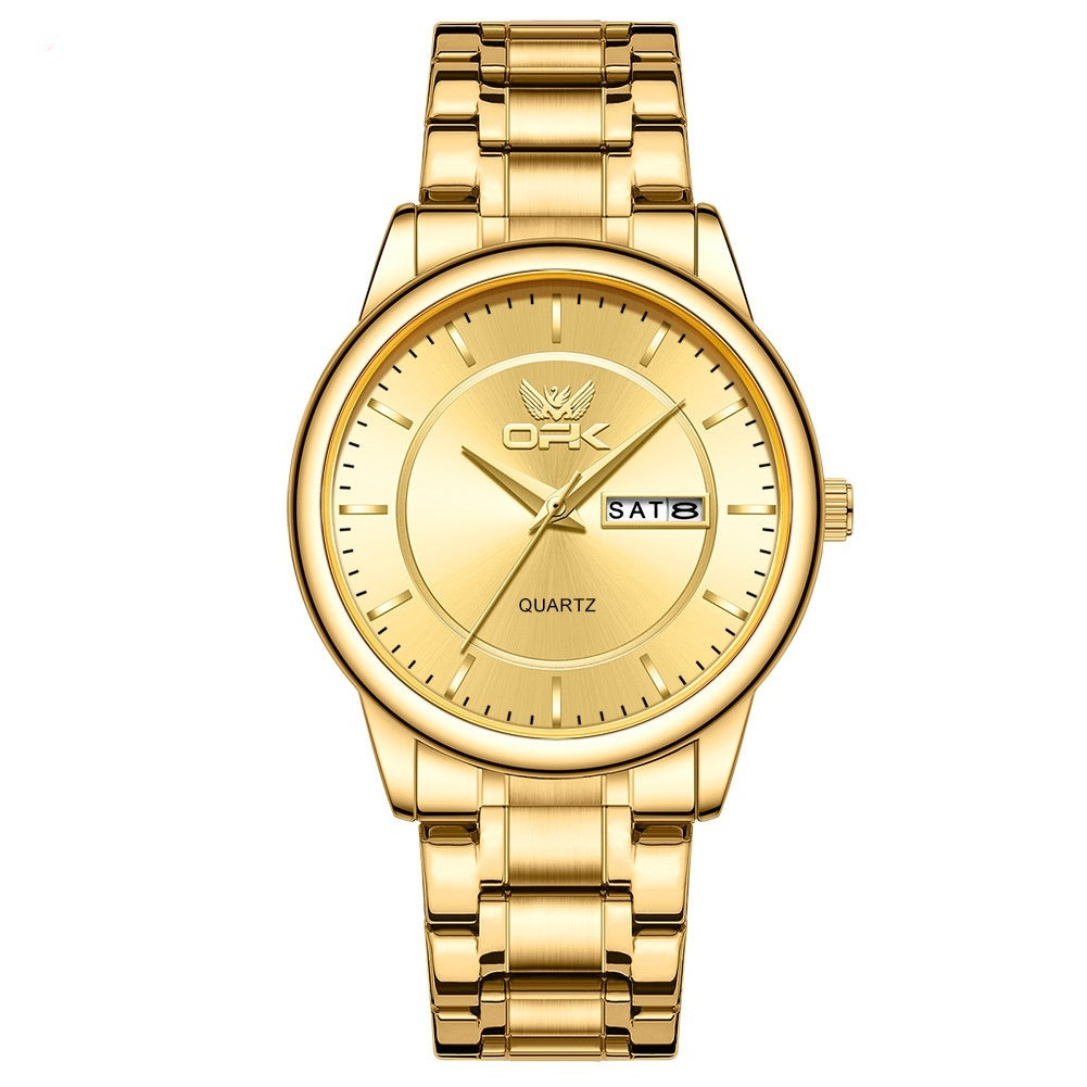 Quarz-Uhr mit Kalender, wasserdicht, 8 mm – Bild 4 | LuxeStyle