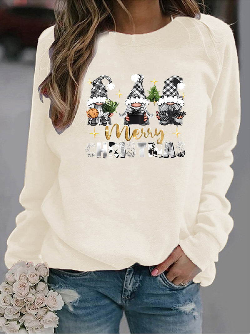 Weihnachts-Pullover für Damen mit Rundhals