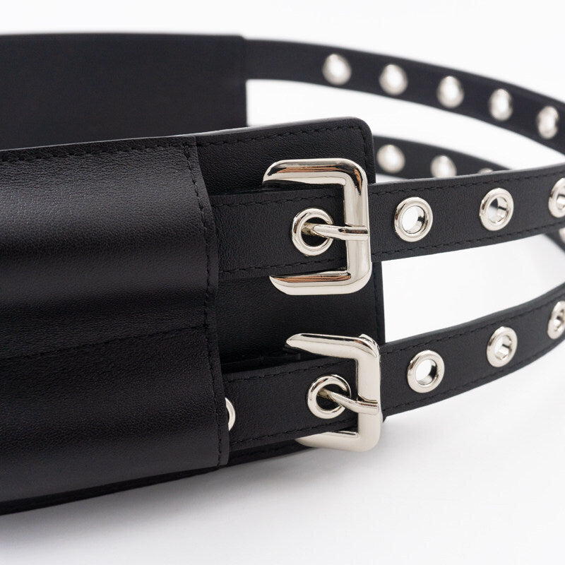Breiter Ledergürtel für Kleider – Bild 2 | LuxeStyle