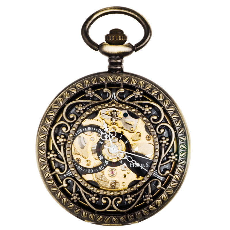 Skelett-Taschenuhr mit Mechanik