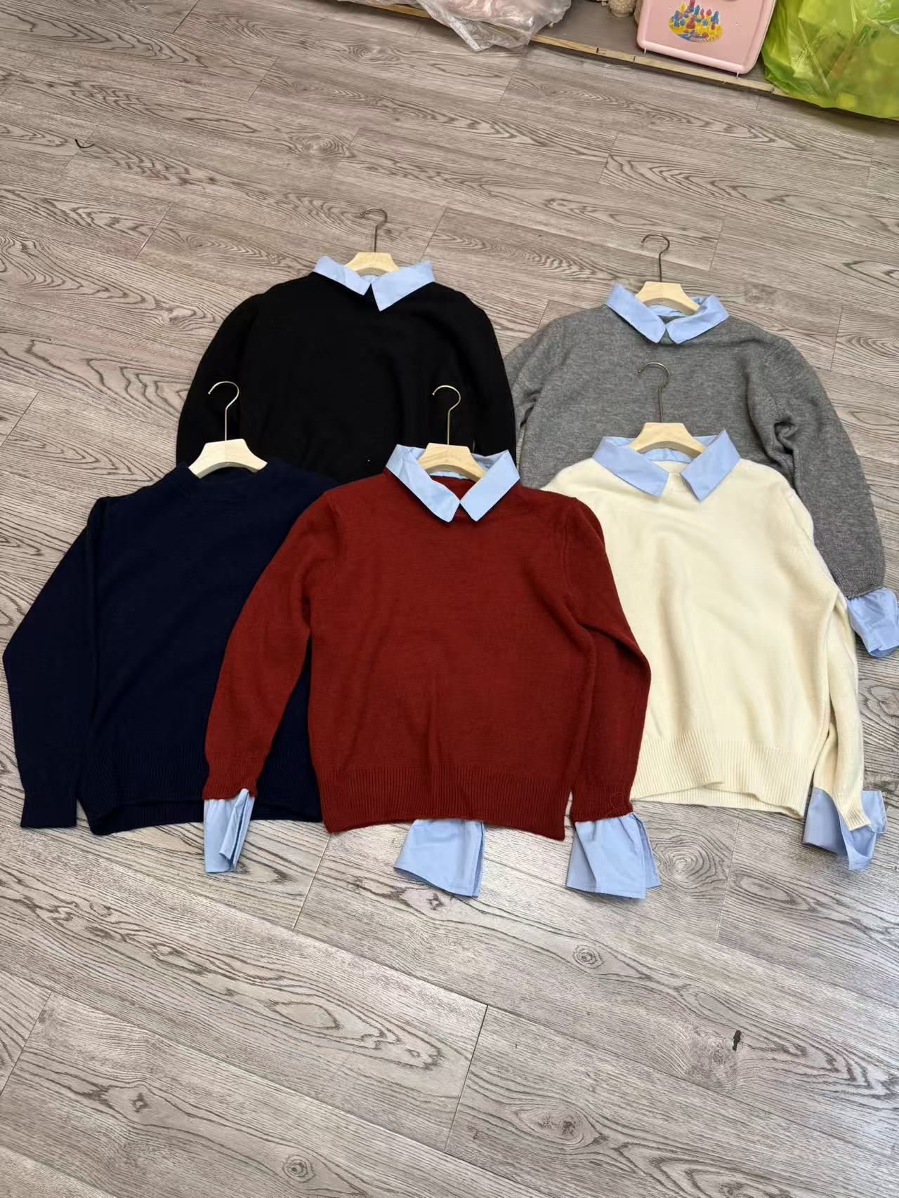 Patchwork-Faux-Sweater