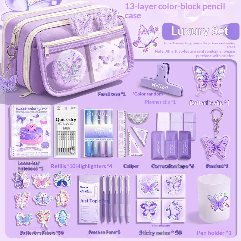 Grosses Schmetterling-Etui-Set – Bild 3 | LuxeStyle