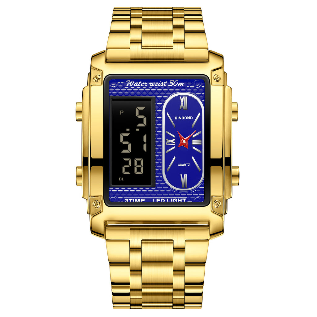 Männliche Edelstahl-Armbanduhr