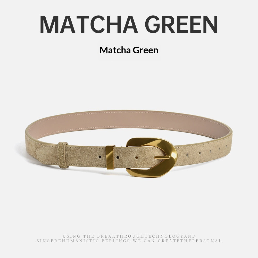 Cowhide-Belt mit Goldschloss – Bild 5 | LuxeStyle