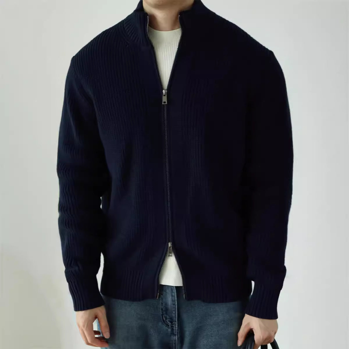 Herren Heavyweight Doppel-Zip Jacke