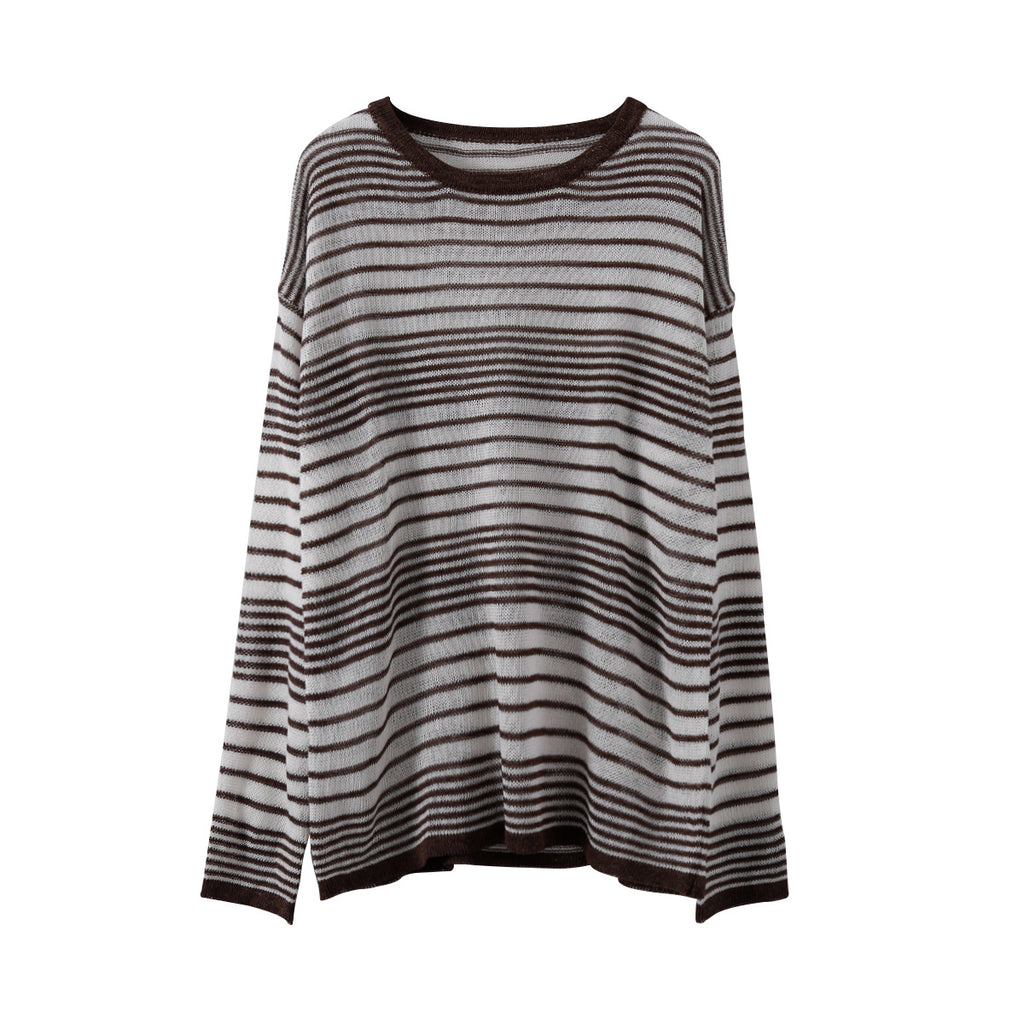 Gestreifter Cozy Pullover für Damen