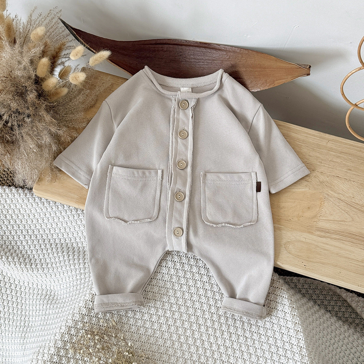 Baby Strampler aus Baumwolle, langärmlig – Bild 2 | LuxeStyle