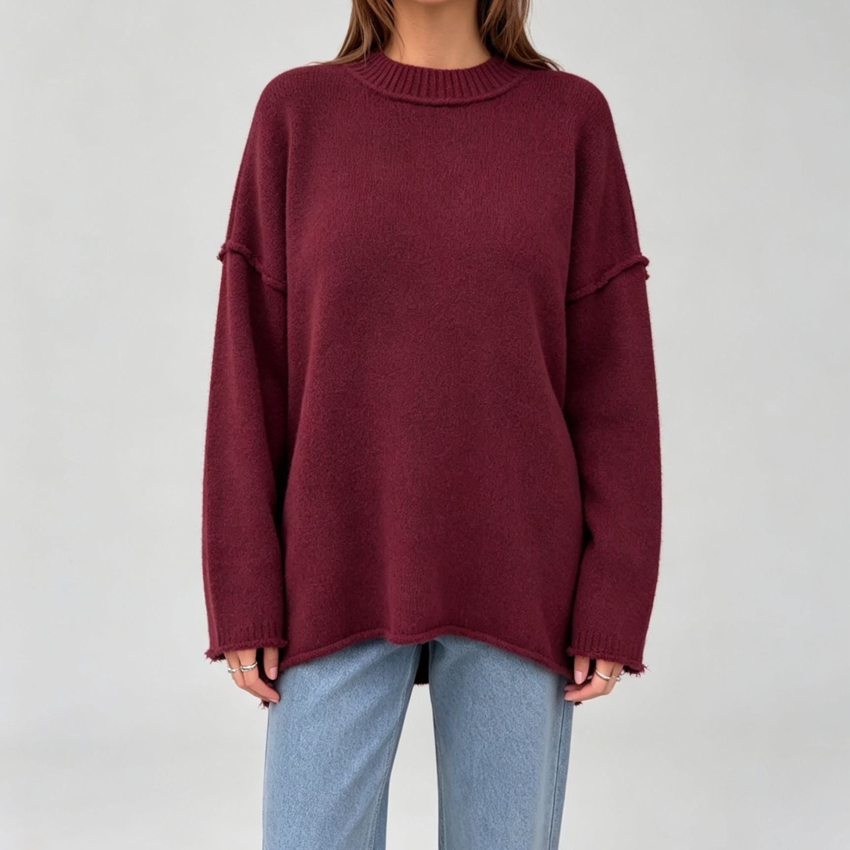 Oversized Strickpullover für Damen