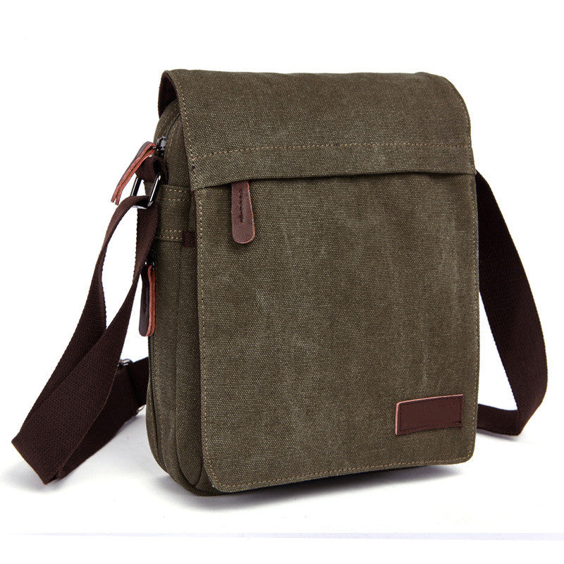 Herren Messenger Bag Canvas Umhängetasche – Bild 5 | LuxeStyle