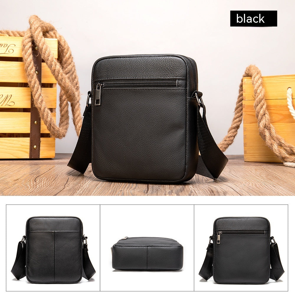 Business Herren Leder Schultertasche – Bild 3 | LuxeStyle