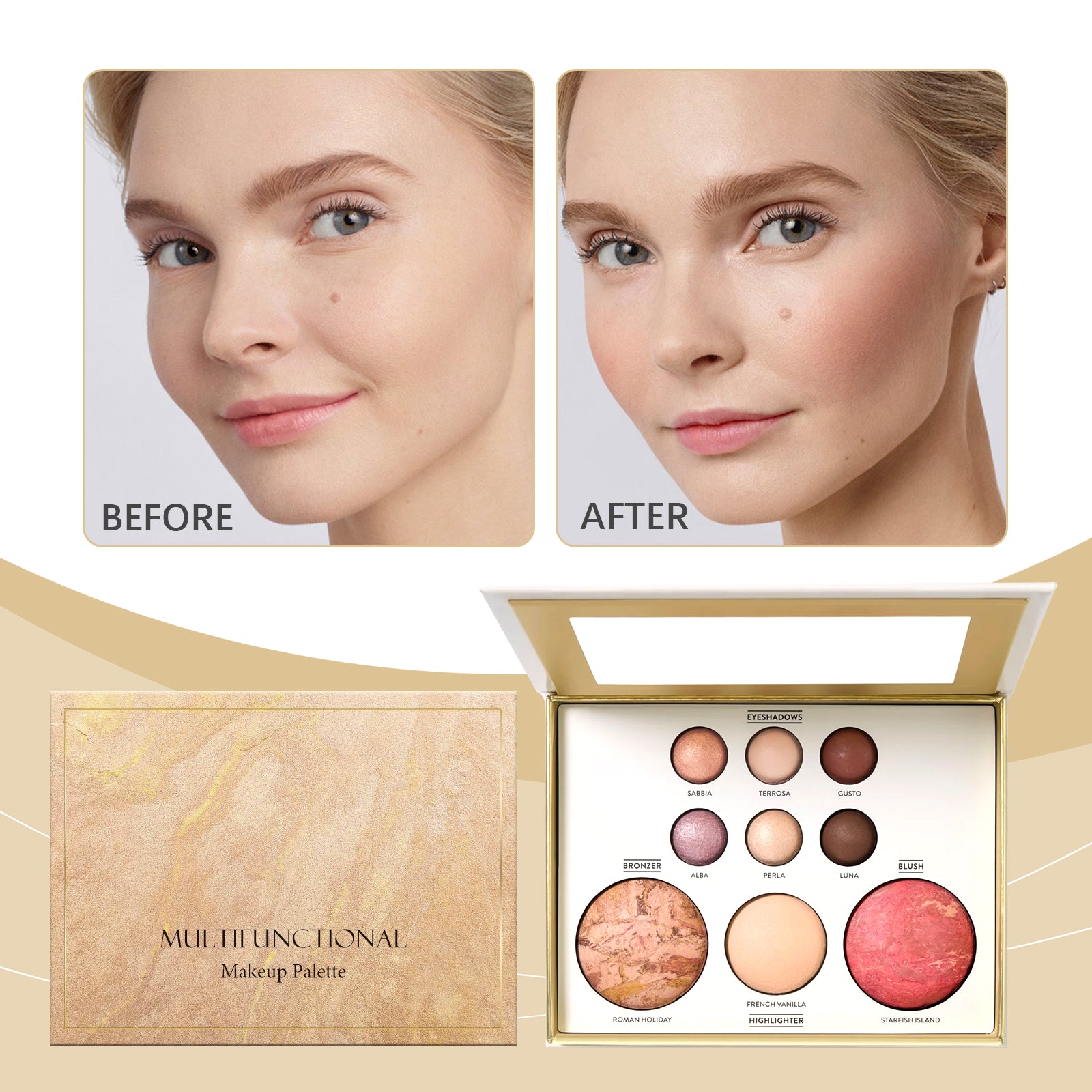 Gilded Mixed Make-up Palette