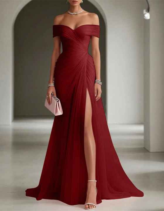 Elegantes Off-Shoulder Abendkleid für Damen