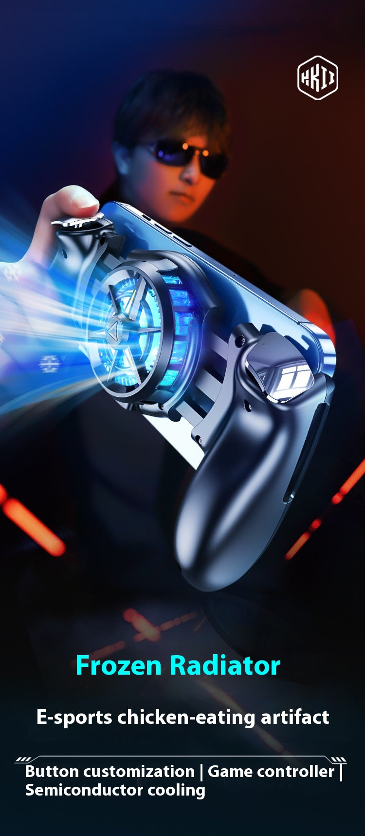Handy-Kühler mit Gamepad-Griff