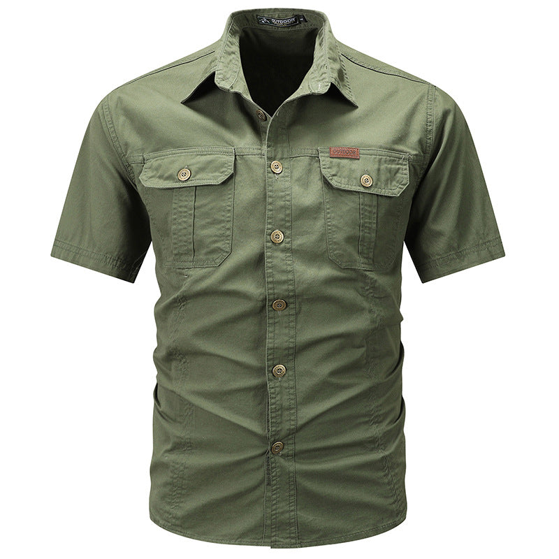 Kurzärmliges Herren-Shirt aus Baumwolle | LuxeStyle
