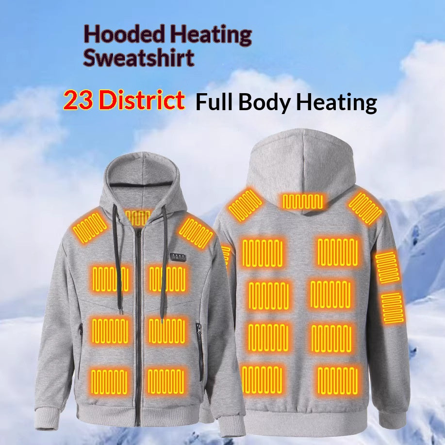 Smart Heiz-Hoodie mit Dual-Control