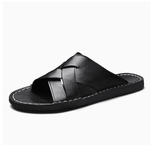 Western-Slipper aus Rindsleder