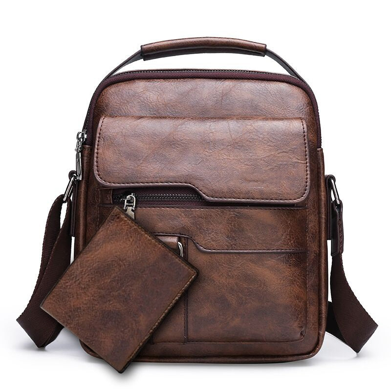 Retro Umhängetasche für Herren – Dokumenten-Messenger – Bild 3 | LuxeStyle