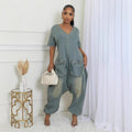 Retro-Jumpsuit in Malachit-Blau