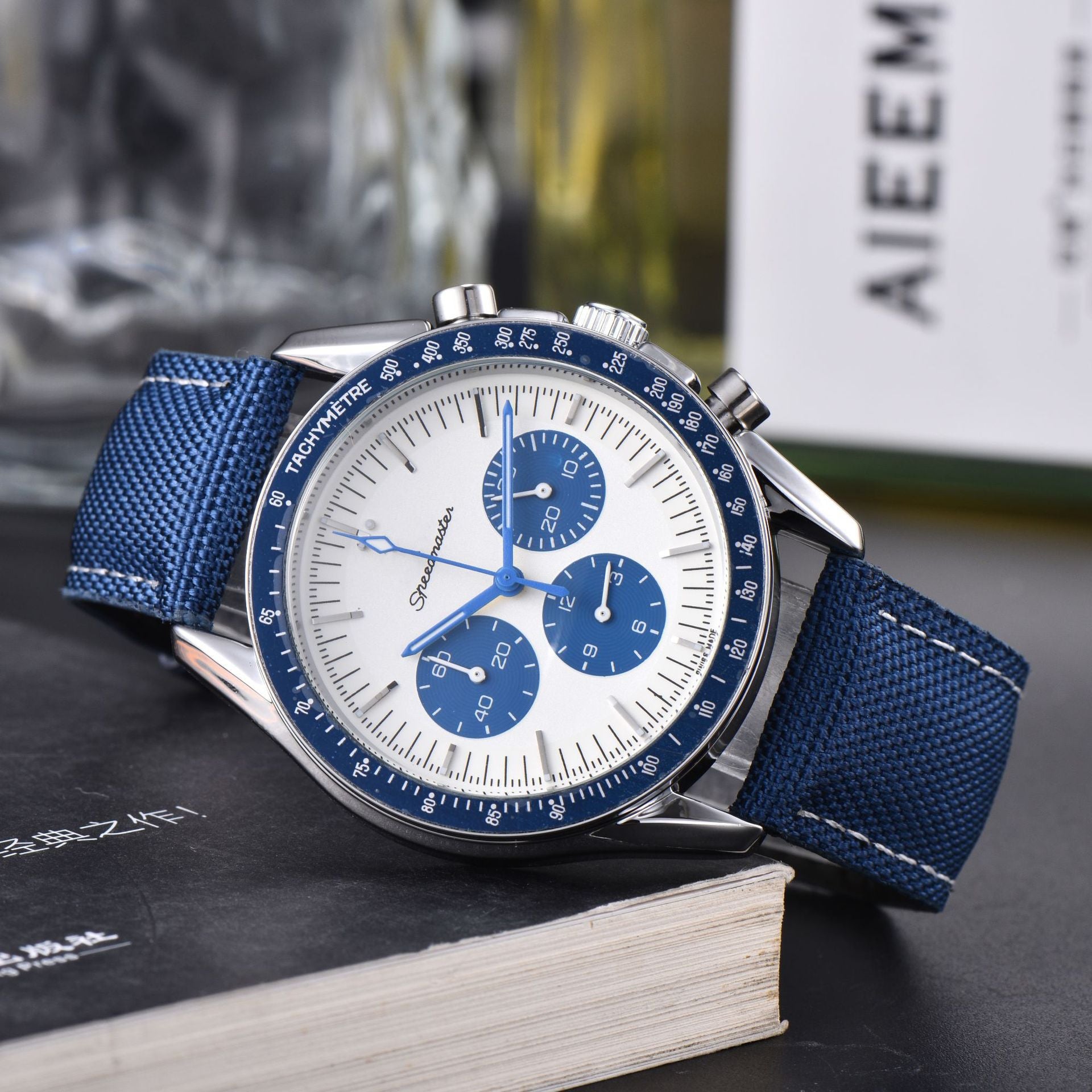 Business Herrenuhr, Lederarmband, Multifunktion