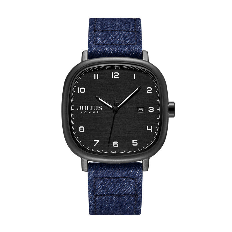 Quadratische Quarz-Uhr mit Metallband – Bild 5 | LuxeStyle