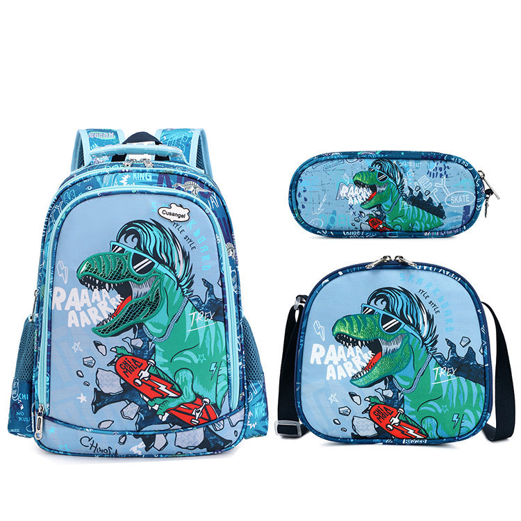 Dinosaurier-Rucksack für Kinder mit Wirbelsäulenschutz