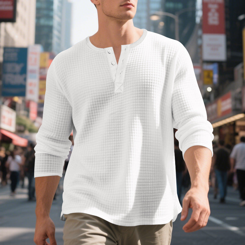 Herren-Pullover mit kleinem Karomuster