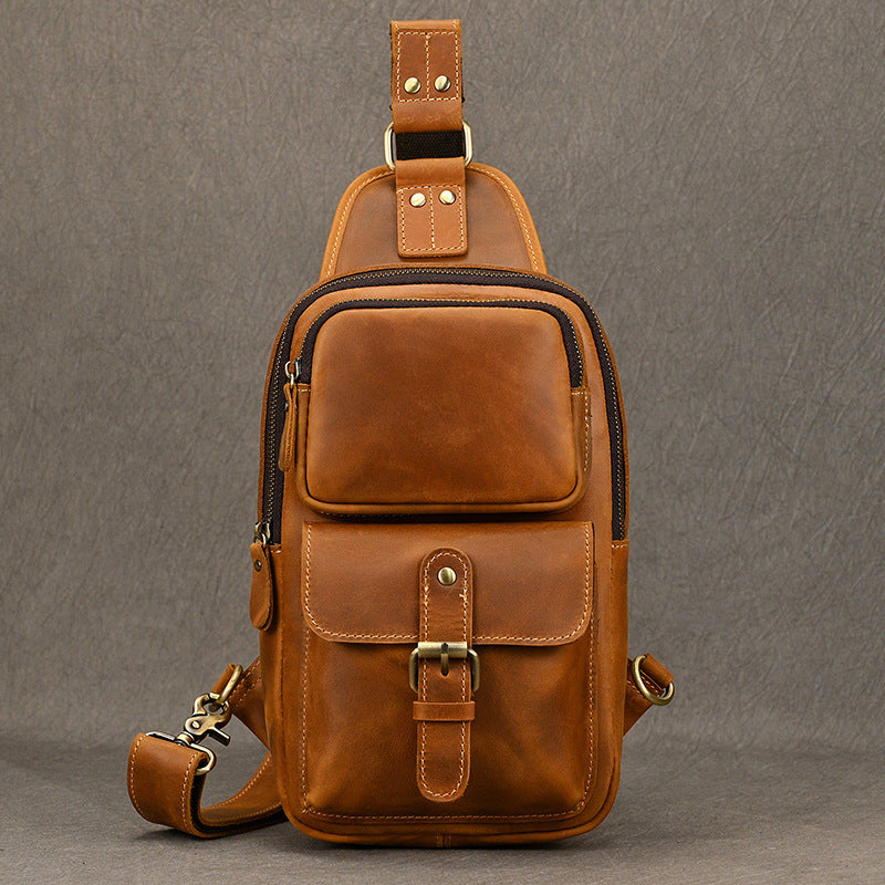 Rindsleder-Schultertasche für den Alltag – Bild 13 | LuxeStyle