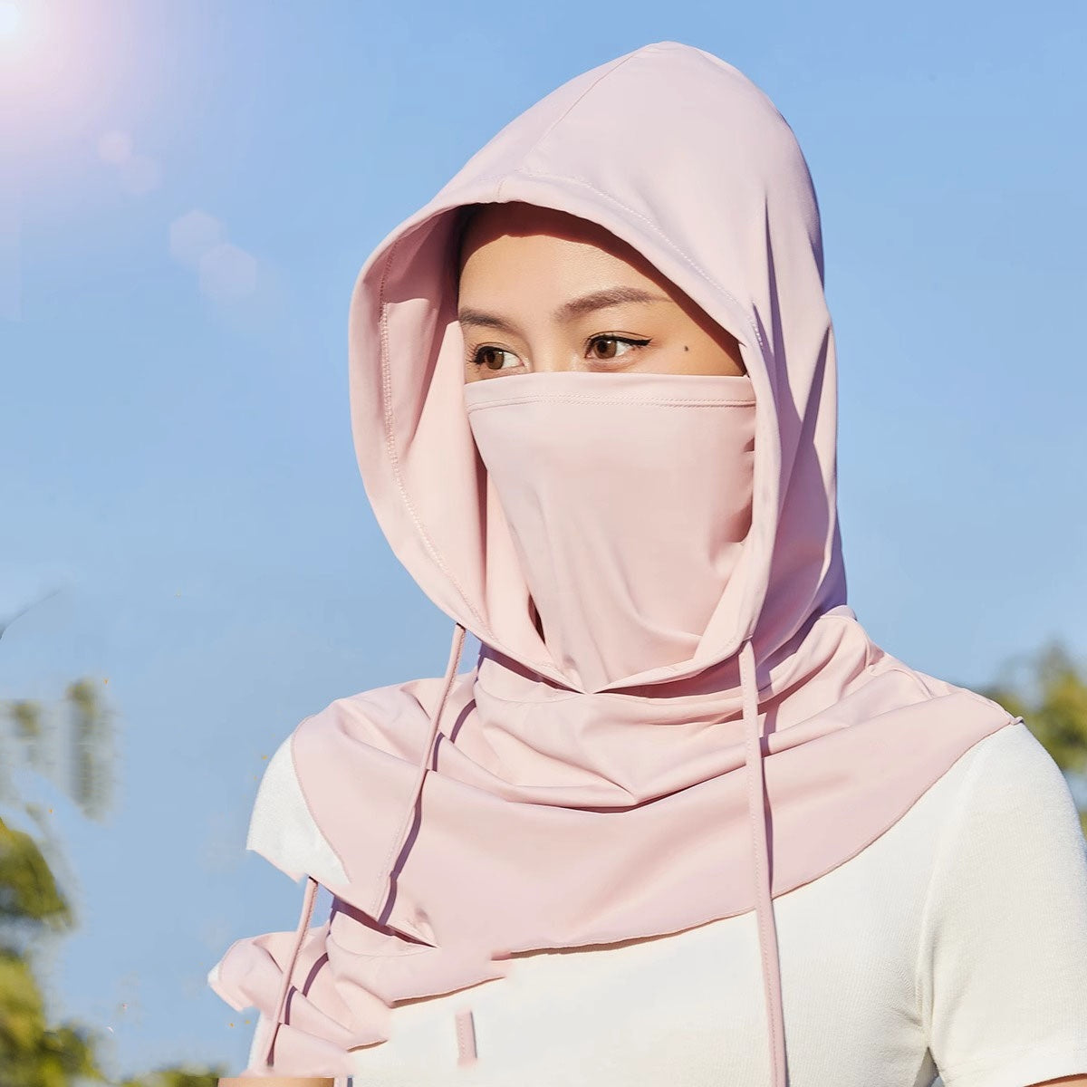 Atmungsaktive Ice-Silk Gesichtsmaske