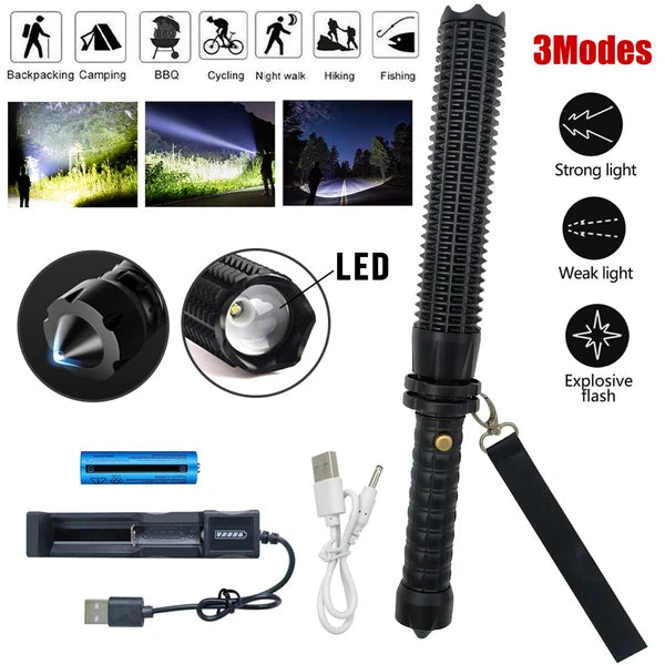 Extrem helle, taktische LED Taschenlampe