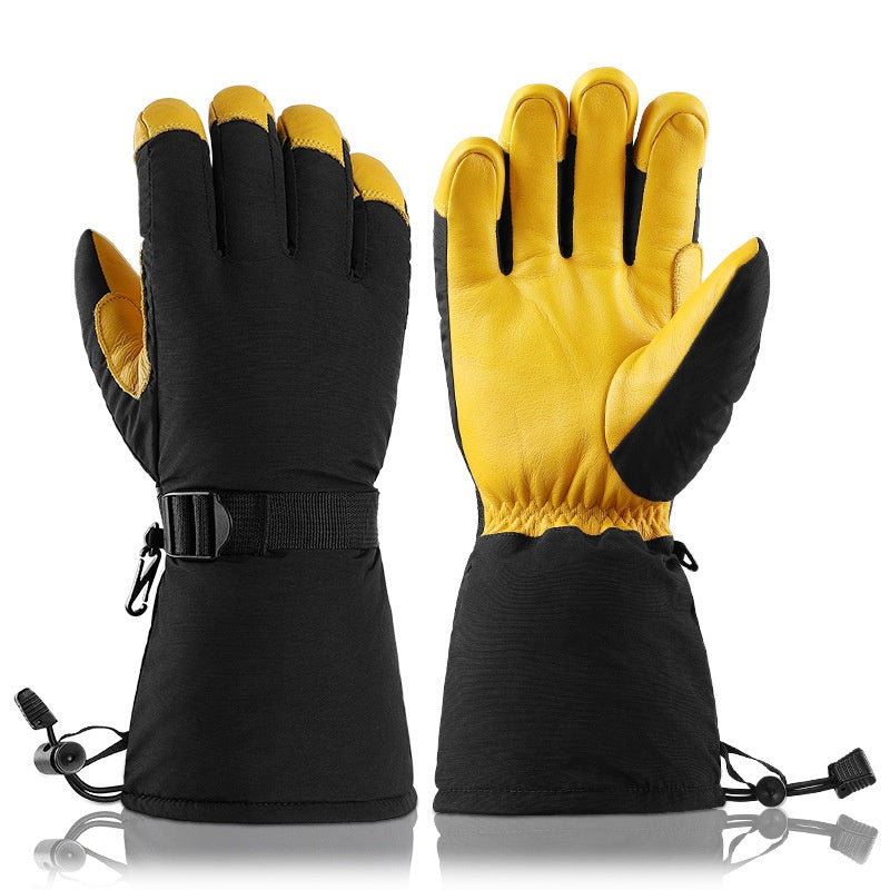 Warme Touchscreen-Handschuhe aus Rindsleder