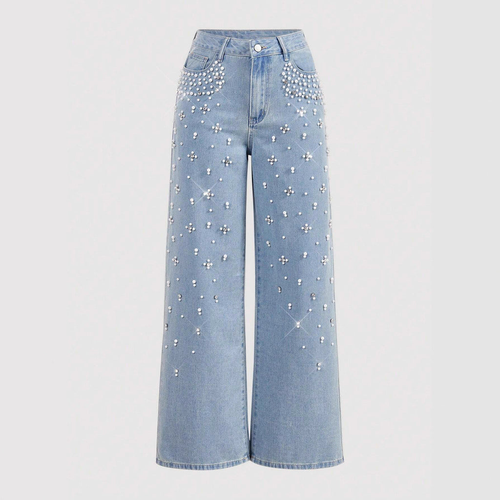Casual Jeans mit geraden Beinen und schlankmachender Passform