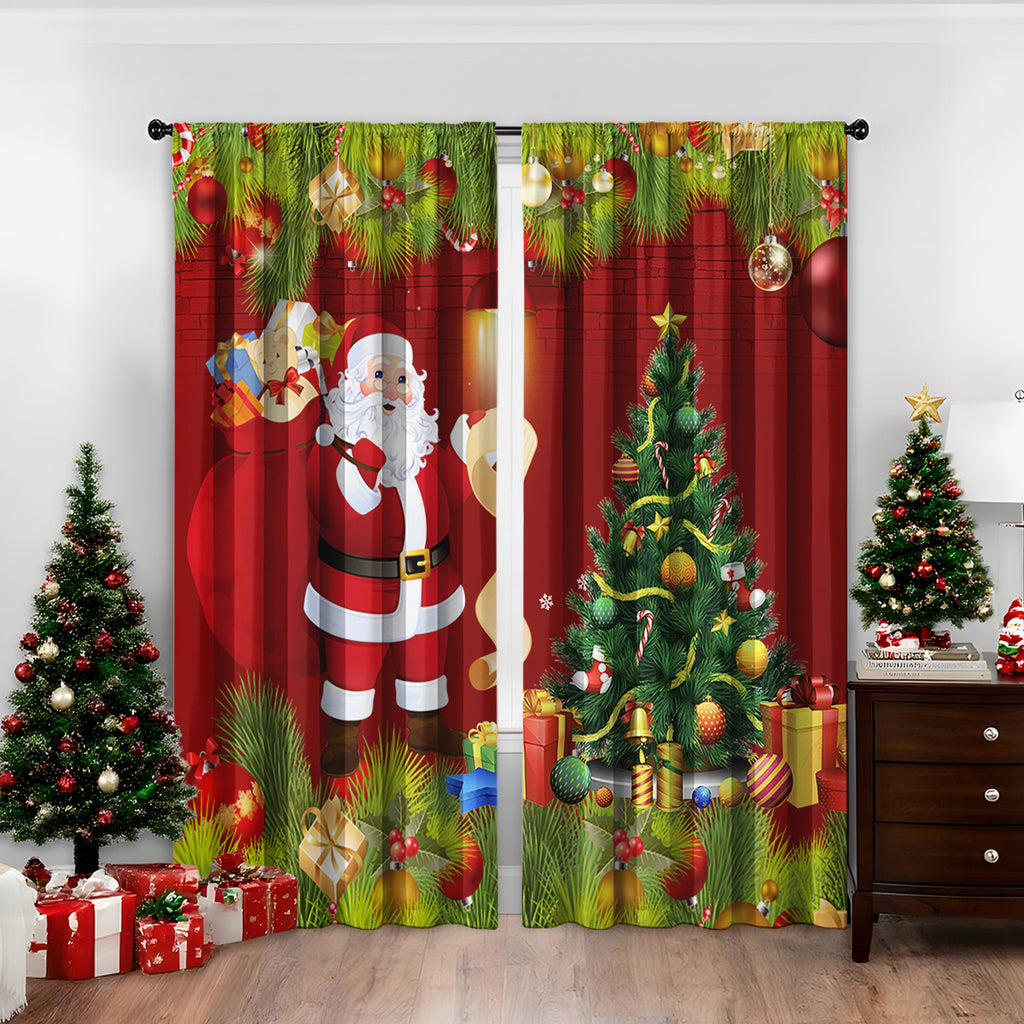 Weihnachtsvorhänge mit 3D-Digitaldruck
