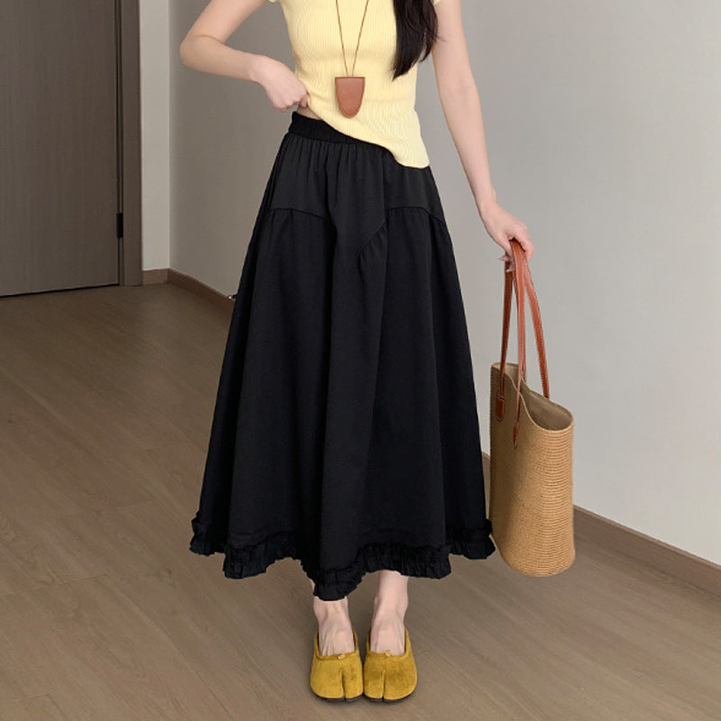 A-Linien Jupe mit hoher Taille