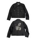 Denimjacke mit Lederkragen – Bild 6 | LuxeStyle