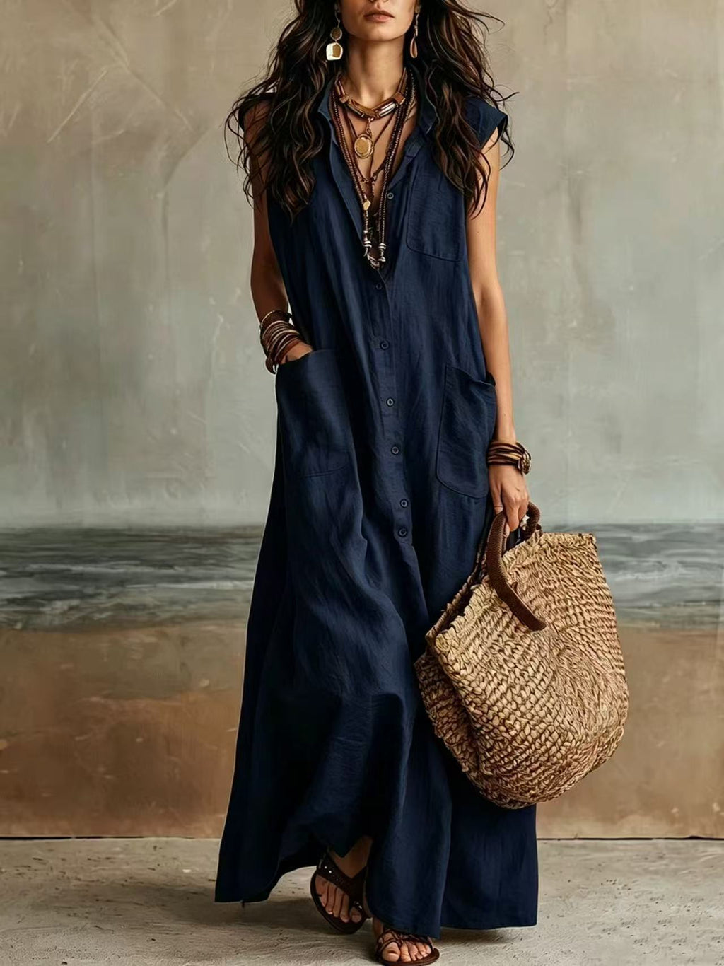 Off-Shoulder Hemdblusenkleid für Damen – Bild 2 | LuxeStyle