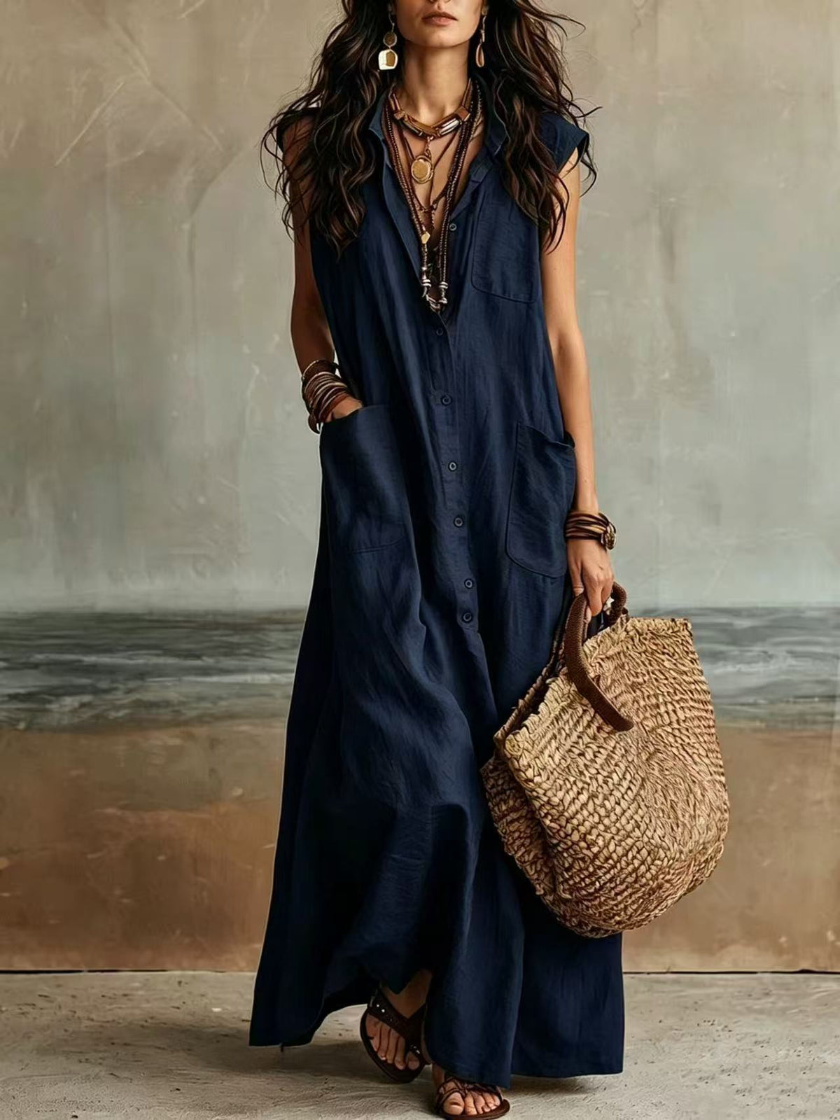 Off-Shoulder Hemdblusenkleid für Damen – Bild 2 | LuxeStyle
