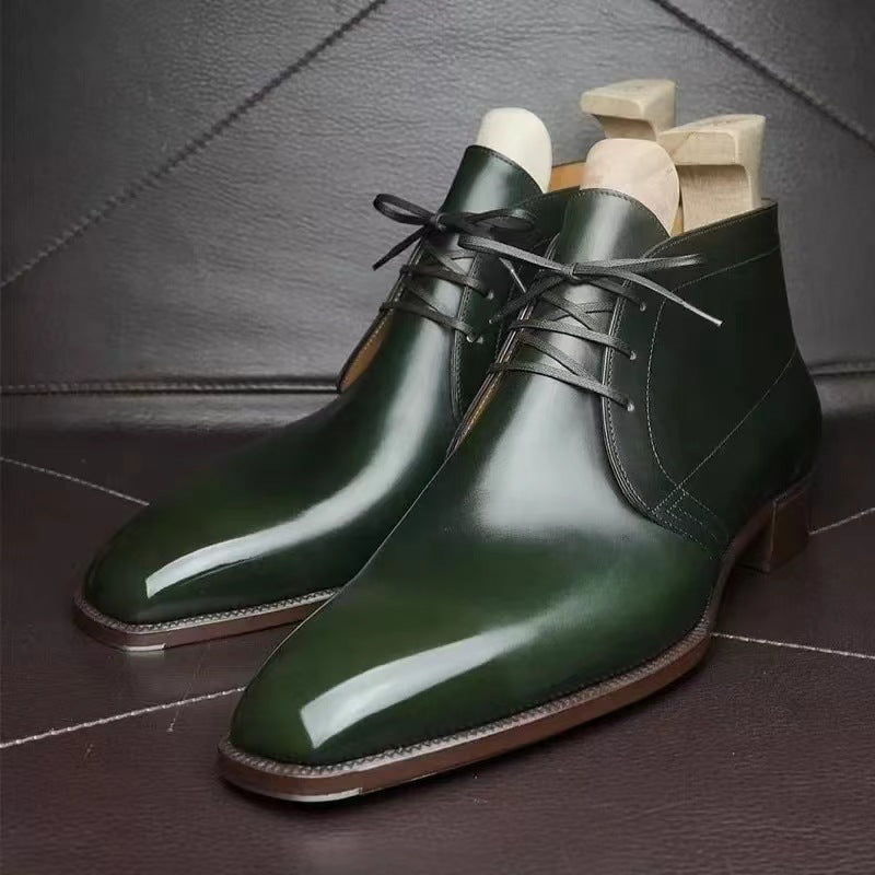 Business Stiefeletten Glanz-Optik