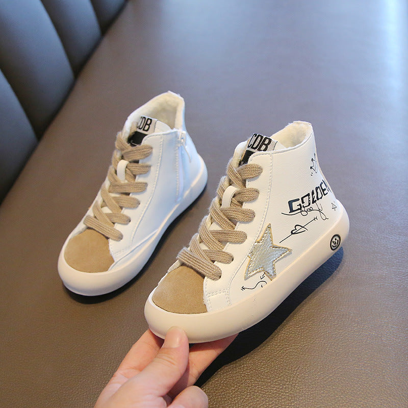 Baby-Lauflernschuhe aus Rindsleder