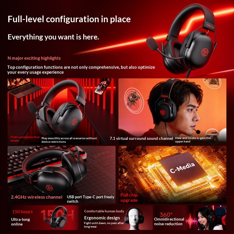 Gaming Over-Ear Kopfhörer mit Kabel