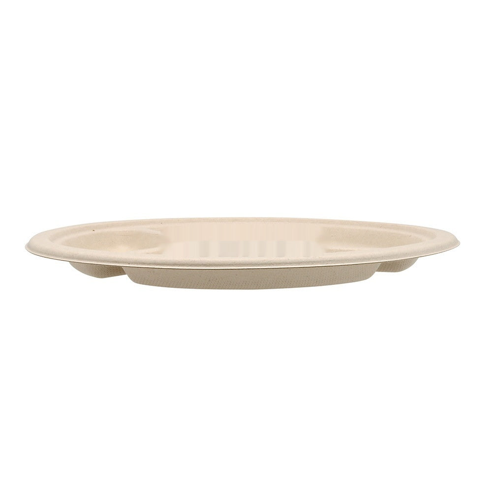 Oasis Bagasse 3-Raster Teller, 50 Stk.