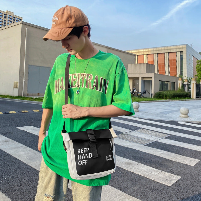 Nylon Umhängetasche mit Buchstabenmuster – Bild 3 | LuxeStyle