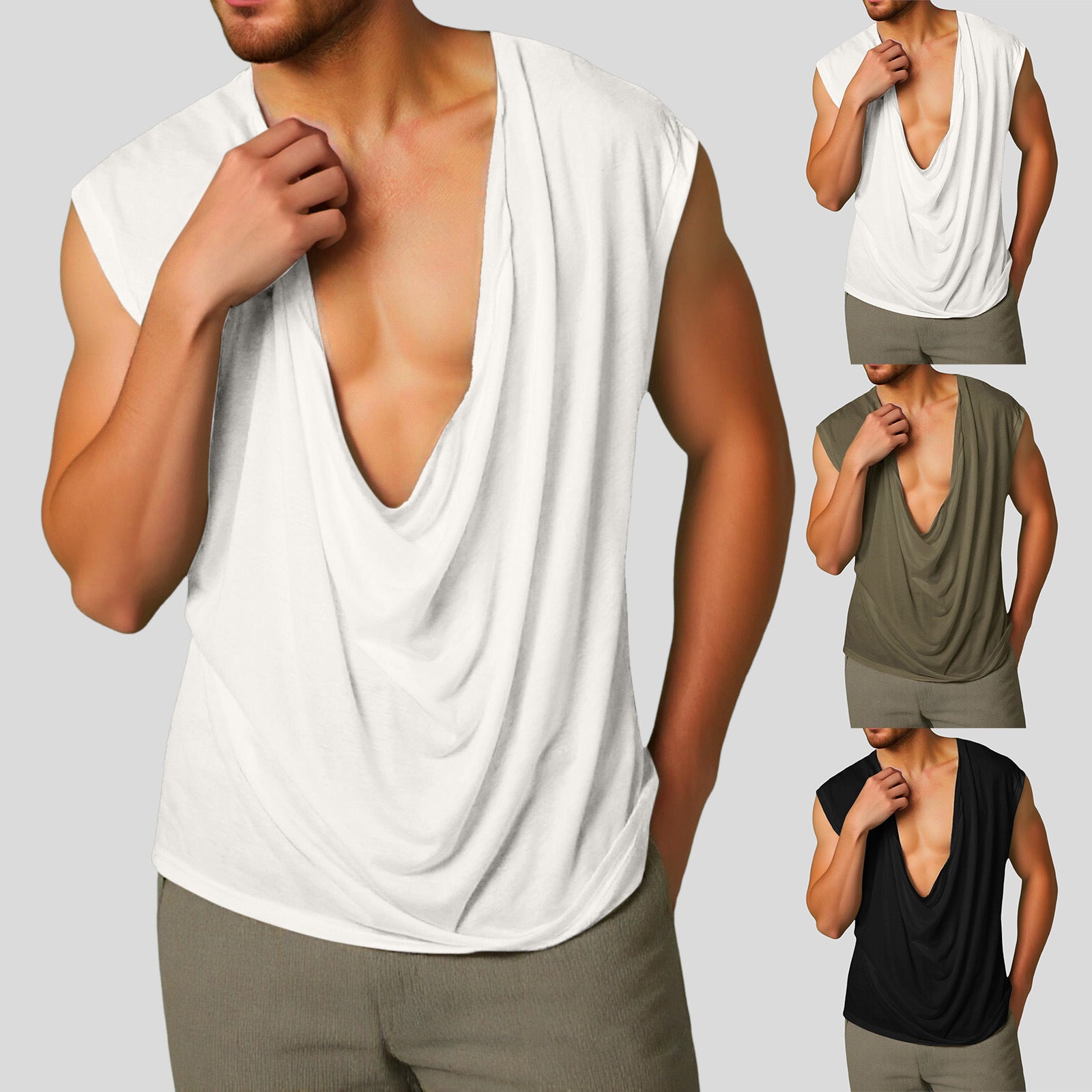 Herren ärmelloses V-Neck Tank Top