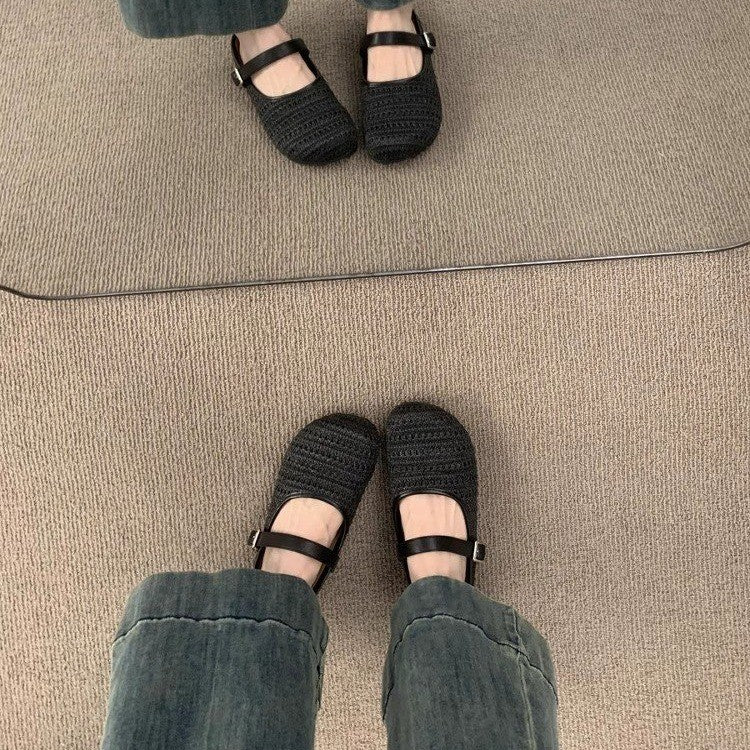 Handgewebte Mules