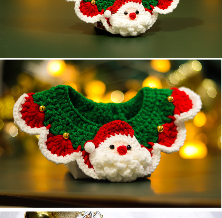 Gestricktes Hundehalstuch im Weihnachtslook – Bild 1 | LuxeStyle