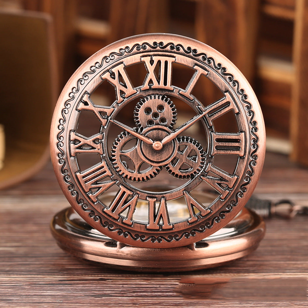 Retro Flip Halsketten-Taschenuhr