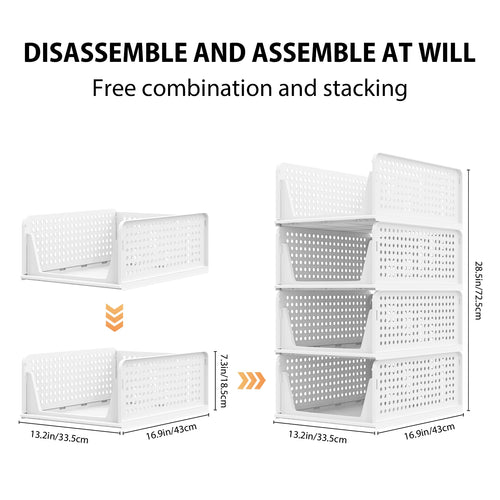 4er-Set Stapelbare Kleider-Organizer – Bild 1 | LuxeStyle