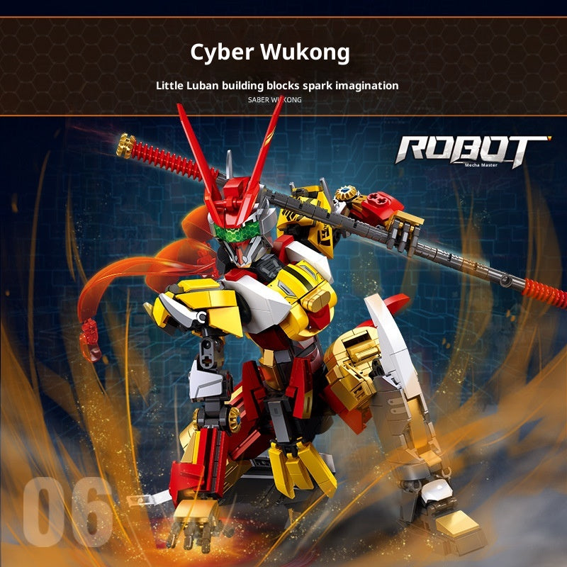 Cyber Wukong Mech Man Bausteine