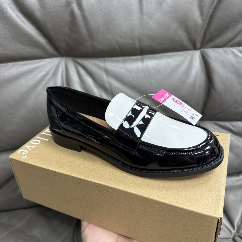 Leder Slipper im britischen Casual-Stil
