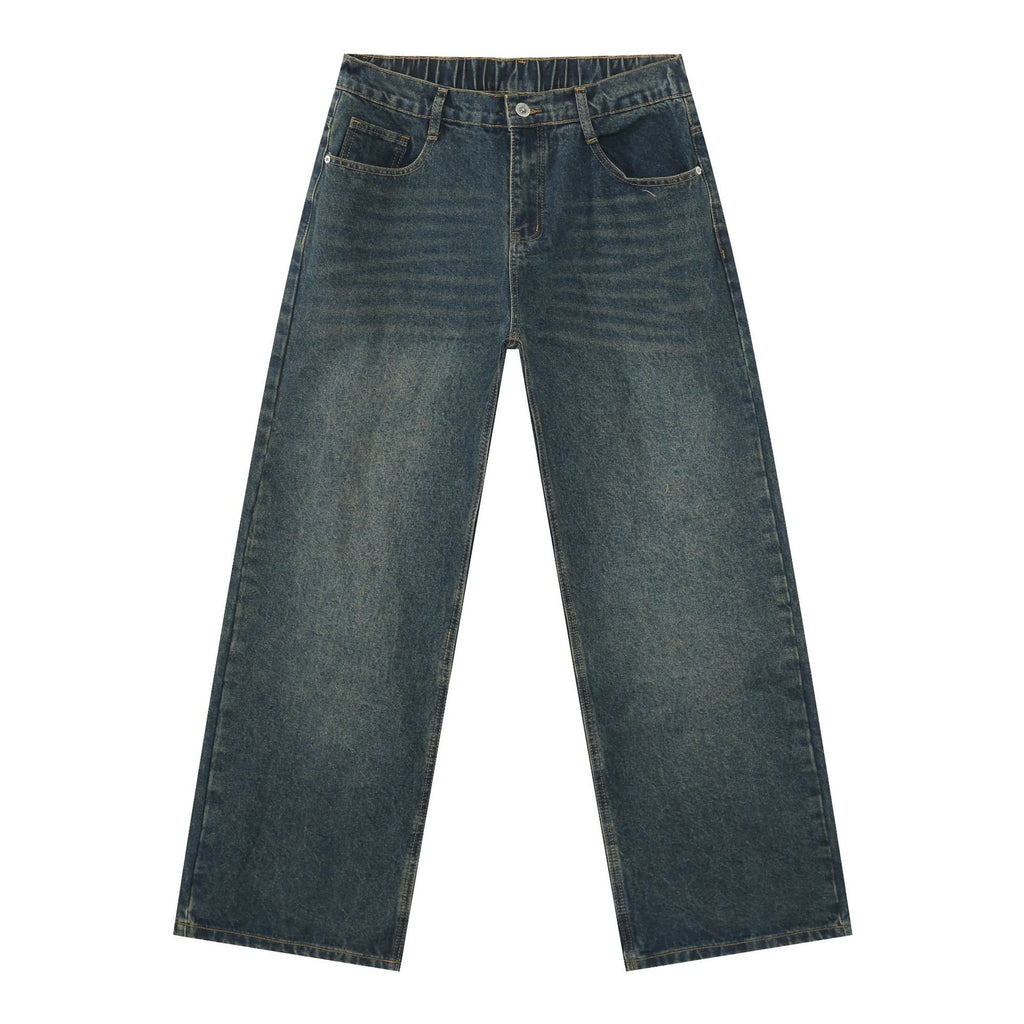 Loose Fit Straight Jeans im Korean Style