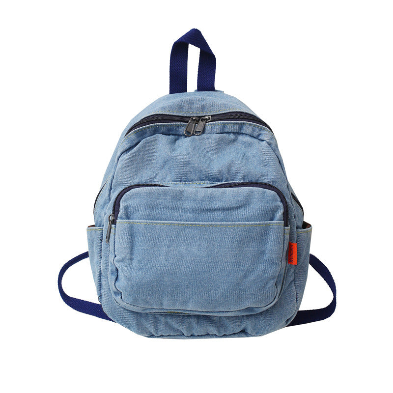 Damen Rucksack aus gewaschenem Denim Canvas